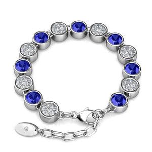 Destiny September/Sapphire Birthstone Bracelet with Swarovski Crystals
