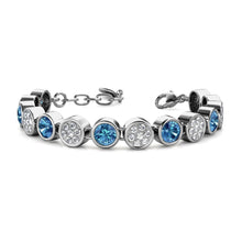 Load image into Gallery viewer, Destiny December/Blue Topaz Birthstone Bracelet with Swarovski Crystals