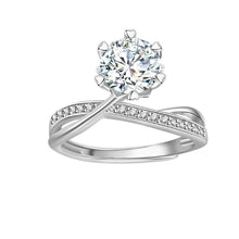 Load image into Gallery viewer, Celèsta 925 Sterling Silver 1.00ct Moissanite Diamond Willow Ring