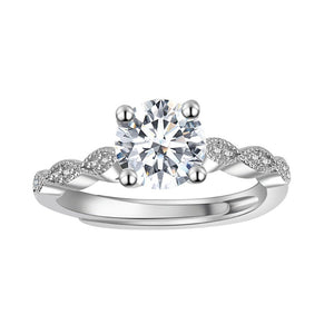 Celèsta 925 Sterling Silver 1.00ct Moissanite Diamond Athena Ring