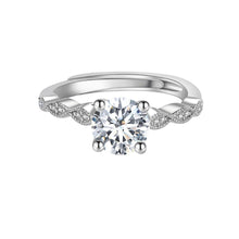 Load image into Gallery viewer, Celèsta 925 Sterling Silver 1.00ct Moissanite Diamond Athena Ring