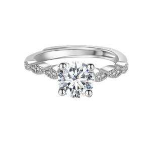 Celèsta 925 Sterling Silver 1.00ct Moissanite Diamond Athena Ring