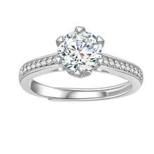 Load image into Gallery viewer, Celèsta 925 Sterling Silver 1.00ct Moissanite Diamond Evangeline Ring