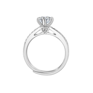 Celèsta 925 Sterling Silver 1.00ct Moissanite Diamond Evangeline Ring