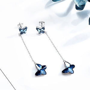 HerJewellery Amara 925 Sterling Silver Earrings with Swarovski® Crystal