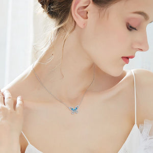 HerJewellery Kaia Butterfly Necklace with Swarovski Crystal