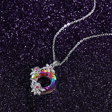 Load image into Gallery viewer, HerJewellery 925 Sterling Silver Ella Halo Necklace with Swarovski Crystals