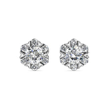 Load image into Gallery viewer, Destiny Petal April/Diamond Birthstone Earring with Swarovski Crystals