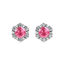 Load image into Gallery viewer, Destiny Petal October/Pink Birthstone Earring with Swarovski Crystals