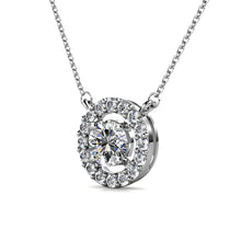 Load image into Gallery viewer, Destiny Petal April/Diamond Birthstone Necklace with Swarovski Crystals