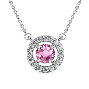 Destiny Petal June/Alexandrite Birthstone Necklace with Swarovski Crystals