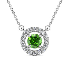 Load image into Gallery viewer, Destiny Petal August/Peridot Birthstone Necklace with Swarovski Crystals