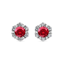 Load image into Gallery viewer, Destiny Petal July/Ruby Birthstone Set with Swarovski Crystals