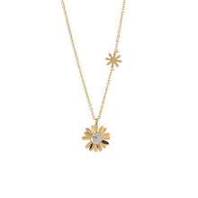 Load image into Gallery viewer, Destiny Serenity Sunflower Titanium Necklace