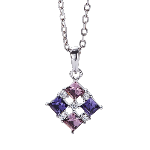 CDE 925 Sterling Silver Delilah Necklace with Swarovski Crystals