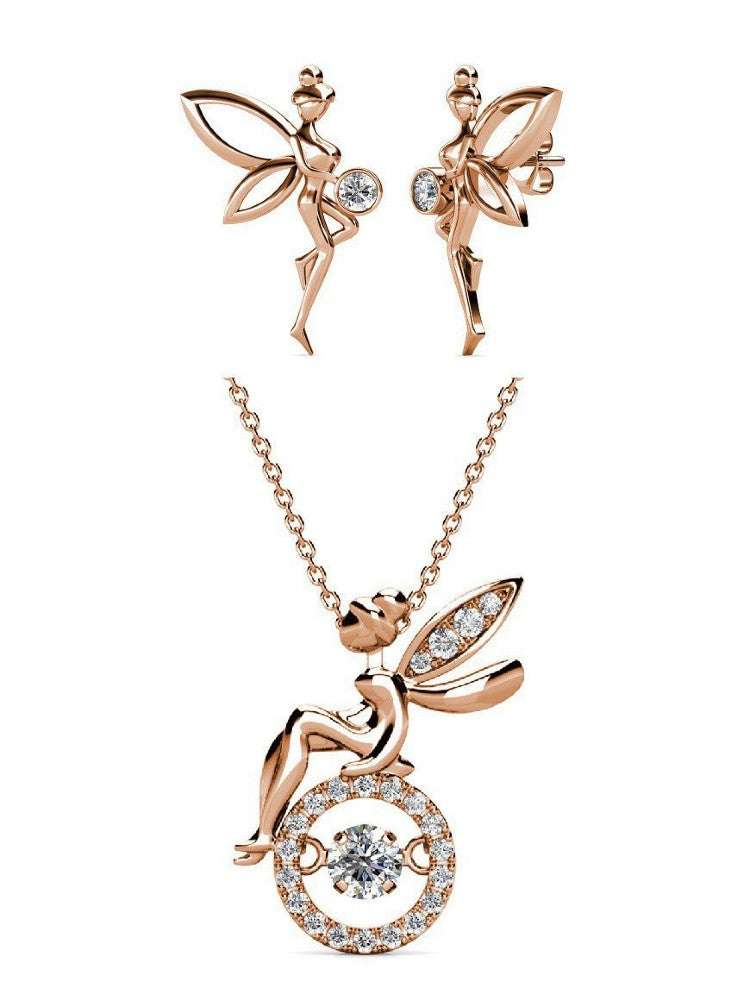 Destiny Fairy Set with Swarovski Crystals – Rose