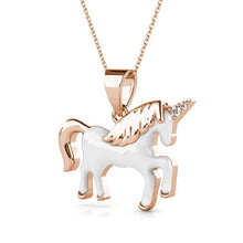 Load image into Gallery viewer, Destiny Unicorn Necklace Crystals From Swarovski® - Rose