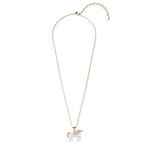 Load image into Gallery viewer, Destiny Unicorn Necklace Crystals From Swarovski® - Rose