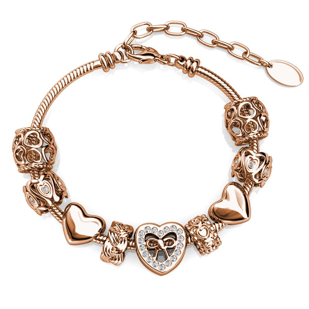 Destiny Lillian Charm Bracelet with Swarovski Crystals