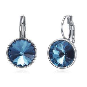 CDE Miki earring with Denim Blue Swarovski Crystals