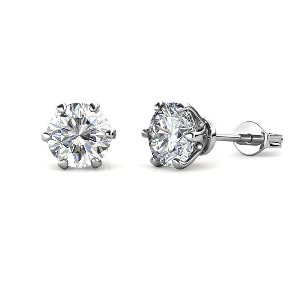 Celèsta 925 Sterling Silver 0.5ct Moissanite Leah earrings