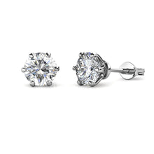 Load image into Gallery viewer, Celèsta 925 Sterling Silver 0.5ct Moissanite Leah earrings