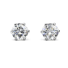 Load image into Gallery viewer, Celèsta 925 Sterling Silver 0.5ct Moissanite Leah earrings