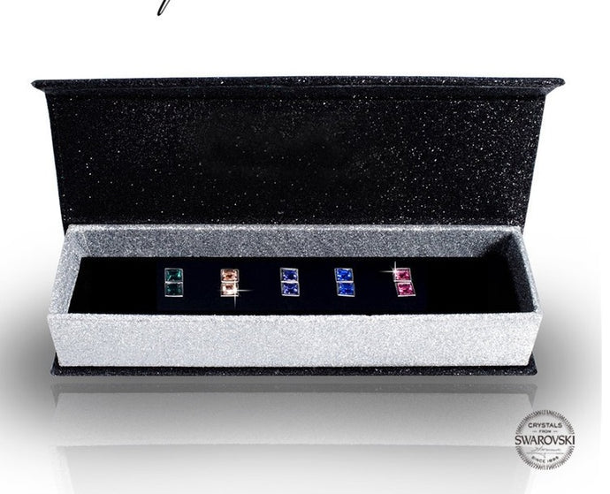 5 pair Nadija earring set embellished with Swarovski Crystals