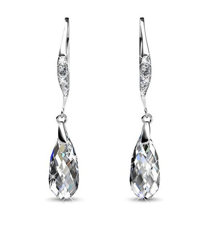 Destiny Jewellery Droplet Earring embellished with Swarovski Crystals