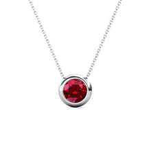 Load image into Gallery viewer, Destiny Moon January/Garnet Birthstone Necklace with Swarovski Crystals