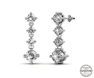 Destiny Jewellery Royalty 5 pair earring set with Swarovski Crystals
