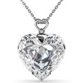 Destiny Aroura Heart Necklace with Swarovski Crystals