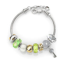 Load image into Gallery viewer, Destiny Madison Green Bracelet with Swarovski Crystal