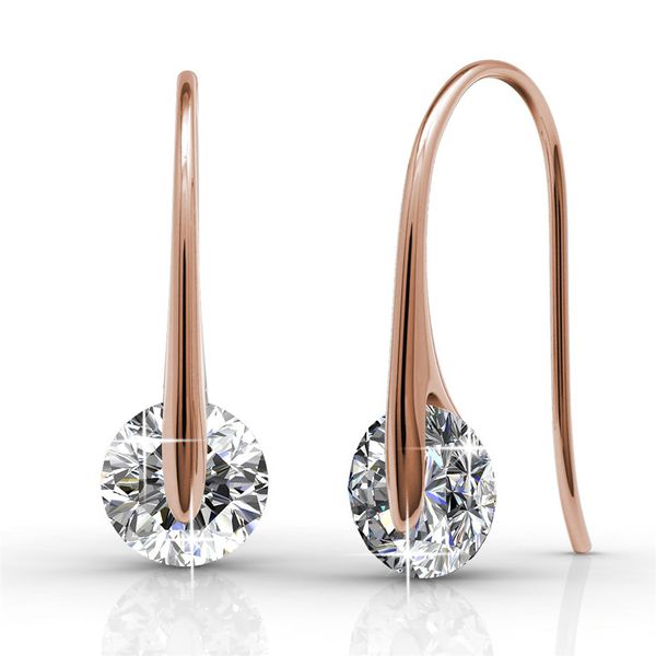 Destiny Hailey Earring with Swarovski Crystal - Rose