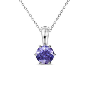 Destiny Amethyst Necklace with Swarovski Crystal