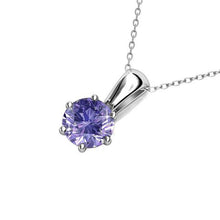 Load image into Gallery viewer, Destiny Amethyst Necklace with Swarovski Crystal
