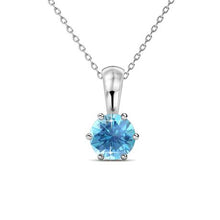 Load image into Gallery viewer, Destiny Aquamarine Necklace with Swarovski Crystal