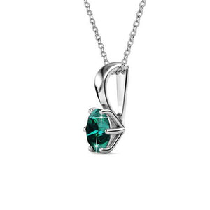 Destiny Emerald Necklace with Swarovski Crystal