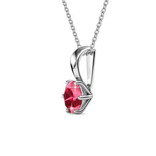 Load image into Gallery viewer, Destiny Ruby Necklace with Swarovski Crystal