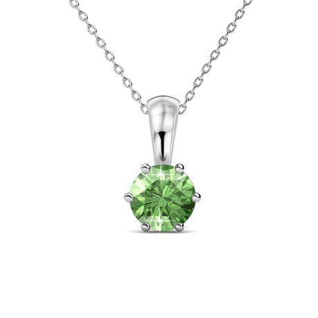 Destiny Peridot Necklace with Swarovski Crystal