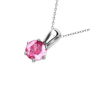 Destiny Pink Necklace with Swarovski Crystal