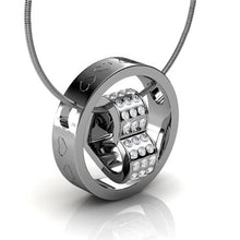 Load image into Gallery viewer, Destiny Elle heart Necklace with Swarovski Crystals
