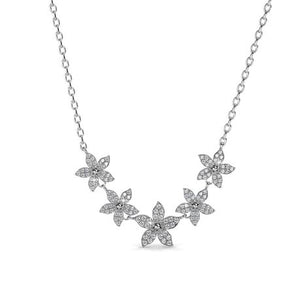 Destiny Kira flower Necklace with Swarovski Crystals