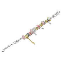 Load image into Gallery viewer, Destiny Zara Bracelet with Swarovski Crystals - Pink
