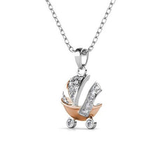 Load image into Gallery viewer, Destiny 925 Sterling Silver Pram Necklace with Swarovski Crystals
