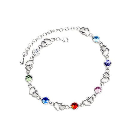 Destiny Amelia Heart Bracelet with Swarovski Crystals