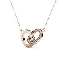 Load image into Gallery viewer, Destiny Mila Necklace with Swarovski Crystals - Rose