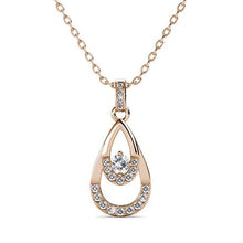 Load image into Gallery viewer, Destiny Eleanor Necklace with Swarovski Crystals - Rose