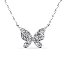 Load image into Gallery viewer, The Destiny Butterfly Hope necklace with Swarovski Crystals - White