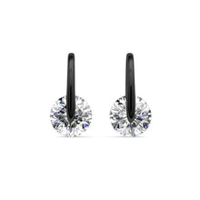 Load image into Gallery viewer, Destiny Hailey Earrings with Swarovski Crystals - Dark Grey